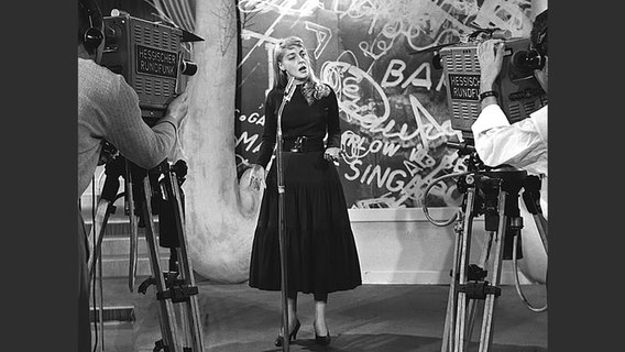 Danièle Dupré, Belgiens Teilnehmerin 1957 © Hessischer Rundfunk 