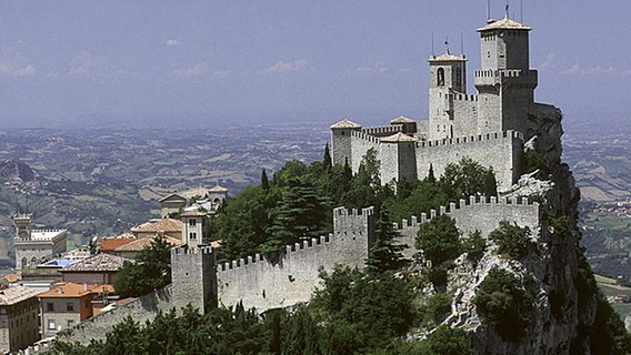 Die Festung Rocca Guaita in San Marino  
