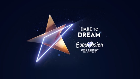 Das Logo und Motto "Dare to dream" des ESC 2019 in Tel Aviv. © EBU 
