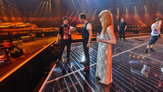 Ott Lepland aus Estland bei den ESC-Proben in Baku. © Eurovision TV Foto: Andres Putting