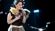 Die litauische Sängerin Evelina Sašenko singt die Ballade "C'est Ma Vie". © LRT Euovizija Fotograf: Š. Mažeika  BFL