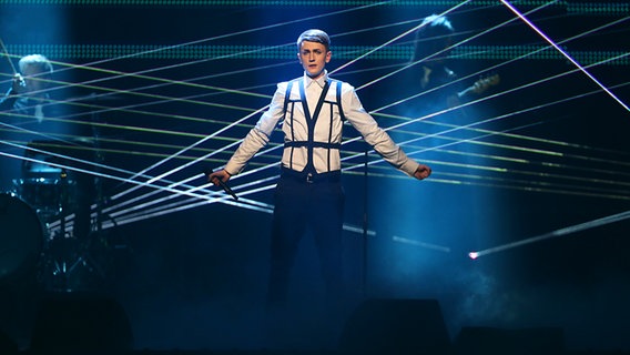 Ben Ivory auf der Bühne zum deutschen Vorentscheid „Unser Song für Malmö“ © NDR Foto: Rolf Klatt