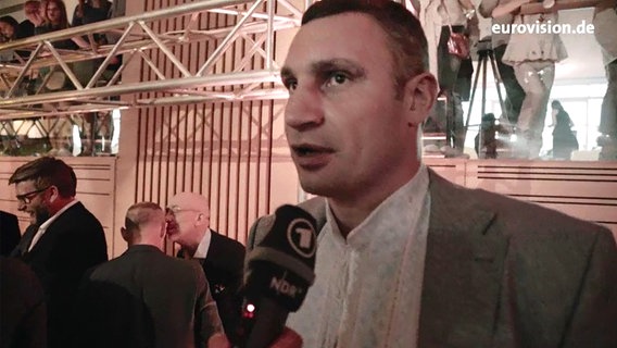 Vitali Klitschko im Interview zum ESC in Kiew. © NDR 