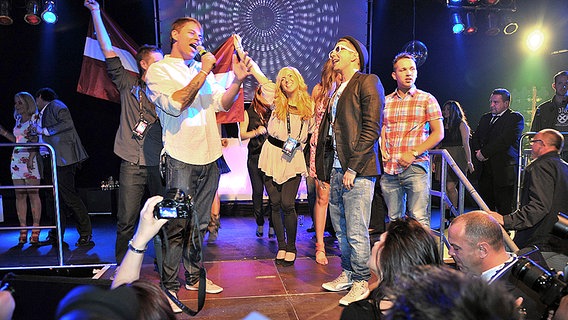 Musiqq auf der Aftershowparty nach dem 2. Halbfinale © NDR Foto: Andrej Isakovic