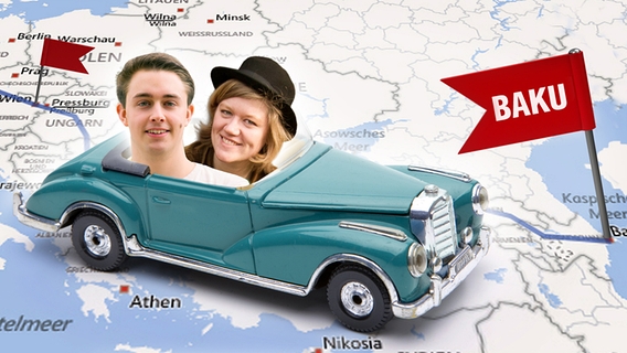 Von Deutschland nach Baku mit Antje und Felix. © fotolia Foto: beermedia , by-studio