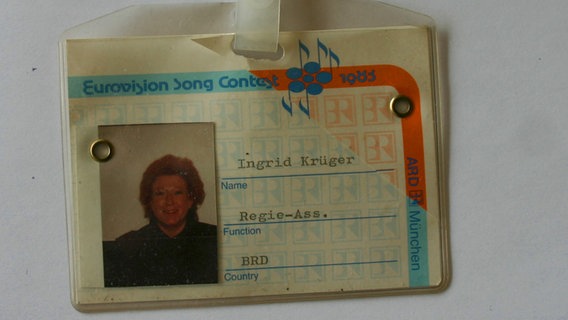 Der Ausweis von Ingrid Krüger beim Grand Prix 1983  Foto: Matthias Stelte