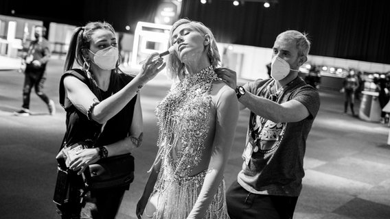Elena Tsagrinou (Zypern) im Backstage-Bereich. © EBU Foto: Andres Putting