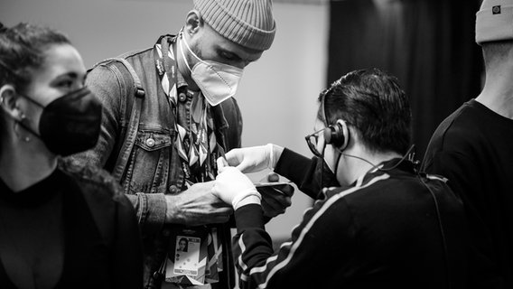 Benny Cristo (Tschechische Republik)  im Backstage-Bereich. © EBU Foto: Thomas Hanses