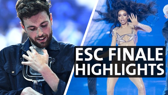 Fotomontage: Duncan Laurence und Eleni Foureira  