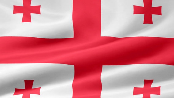 Flagge von Georgien © fotolia.com Foto: Jürgen Priewe