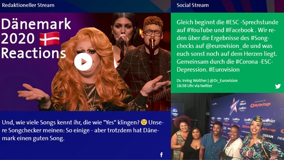 Screenshot der Diskussionsseite zum ESC-Songcheck  