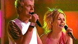 Einar Ágúst und Telma beim Eurovision Song Contest 2000  