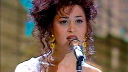 Elena Patroklou beim Eurovision Song Contest 1991. © EBU 