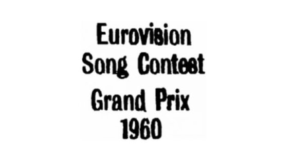 5. Eurovision Song Contest 1960 in London, Großbritannien © eurovision.tv 