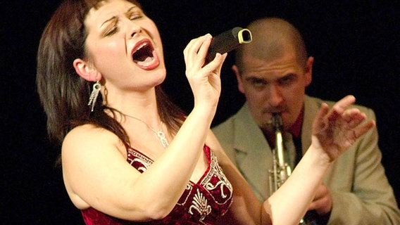 Geta Burlacu bei einem Auftritt in Moldau im Frühjahr 2008.  