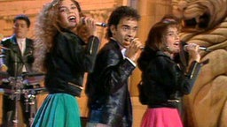 İzel Çeliköz, Can Uğurluer und Reyhan Karaca beim Eurovision Song Contest 1991. © EBU 