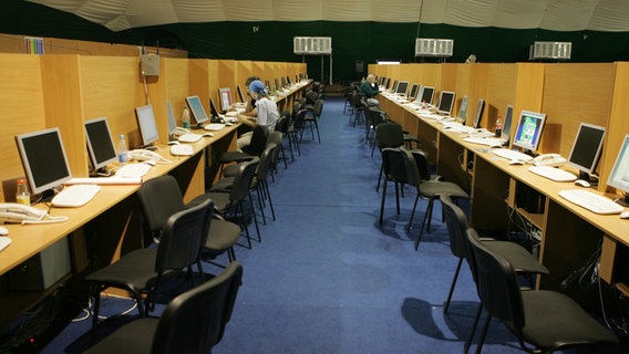 Das Pressezentrum des ESC 2005 © NDR / Rolf Klatt Foto: Rolf Klatt