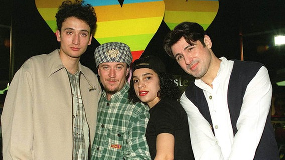 Die britische Band Love City Groove nahm 1995 am Grand Prix teil. © dpa 