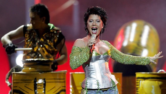 Luminita Anghel und Sistem vertraten Rumänien beim ESC 2005 © picture-alliance/ dpa/dpaweb Foto: Sergey Dolzhenko