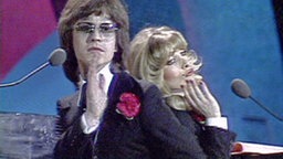 Lynsey de Paul und Mike Moran beim Grand Prix d'Eurovision 1977  