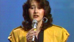Madeleine beim deutschen Vorentscheid 1984 © Bayerischer Rundfunk 