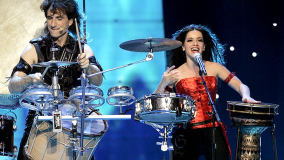 Elitsa Todorova und Stoyan Yankulov traten im Halbfinale des ESC für Bulgarien an © dpa Foto: Jörg Carstensen