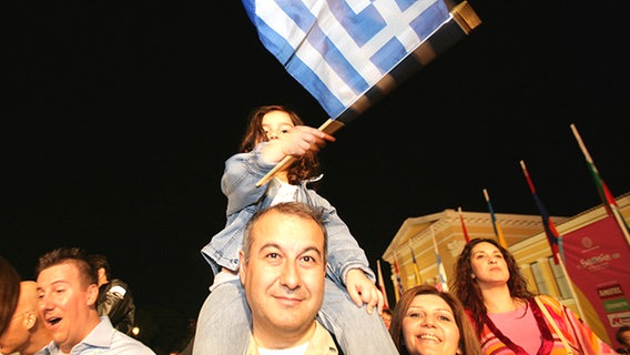 Griechische Fans © NDR Foto: Rolf Klatt