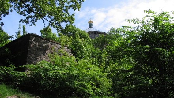 Die Festung Skansen Kronan in Göteborg umwachsen von vielen Bäumen  Foto: Klaus Nowottnick