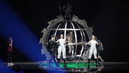 Für Island steht Hatari mit "Hatrið mun sigra" auf der ESC-Bühne. © - Foto: -