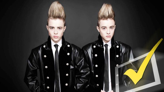 Jedward treten für Irland beim ESC 2011 an.  Foto: RTÉ