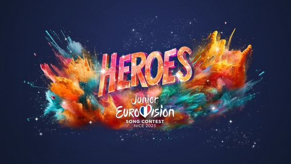 Das Logo und Artwork des Junior Eurovision Song Contest 2023 in Nizza. © EBU/France Télévisions Foto: EBU/France Télévisions