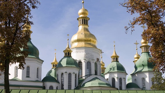 Die Türme der Sophienkathedrale in der ukrainischen Hauptstadt Kiew © picture alliance / Arco Images Foto: G. Thielmann