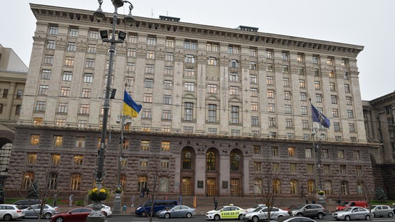 Das Rathaus der ukrainischen Hauptstadt Kiew © dpa 