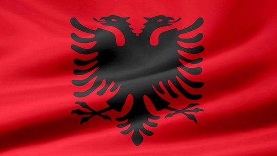 Flagge von Albanien. © fotolia 