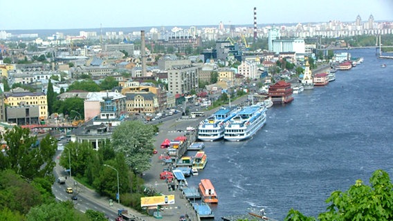 Der Hafen in Kiew (Ukraine). © NDR 