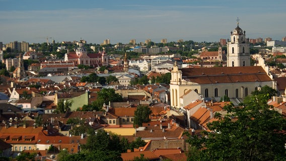 Blick auf die Altstadt von Vilnius, Litauen © dpa Foto: G. Lenz