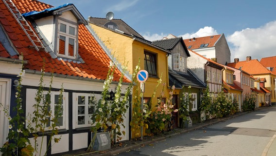 Straßenzug in der Altstadt von Aalborg. © picture alliance / Dietrich/Bildagentur-online 