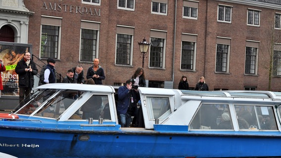 Auf Grachtenfahrt bei "Eurovision in Concert" in Amsterdam  