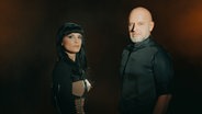 Shkodra Elektronike, das albanische Duo des ESC 2025. © RTSH Foto: RTSH