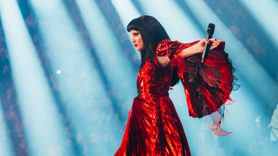 Shkodra Elektronike auf der Bühne für Albanien in Basel © eurovision.tv/EBU Foto: Sarah Louise Bennett