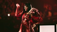 Shkodra Elektronike auf der Bühne für Albanien in Basel © eurovision.tv/EBU Foto: Alma Bengtsson