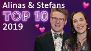Stefan Spiegel und Alina Stiegler wählen ihre Top 10 des ESC 2019. © NDR 