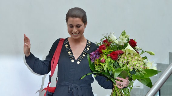 Ann Sophie beim Empfang der österreichischen Botschaft in Berlin © NDR Foto: Patricia Batlle