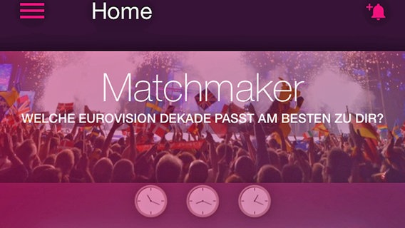 Die offizielle App zum Eurovision Song Contest © Screenshot/ Eurovision App/ digame mobile GmbH 
