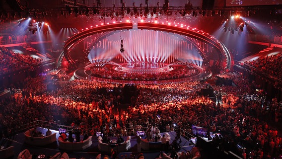 Die Bühne in der Altice Arena in Lissabon. © eurovision.tv Foto: Andres Putting