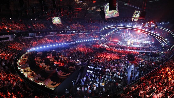 Die Bühne in der Altice Arena in Lissabon. © eurovision.tv Foto: Andres Putting