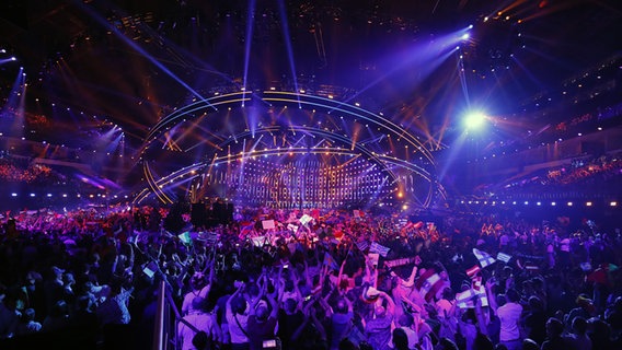 Die Bühne in der Altice Arena in Lissabon. © eurovision.tv Foto: Andres Putting