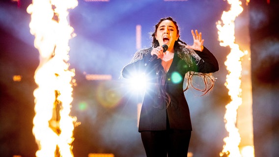 Für Armenien steht Srbuk mit "Walking Out" auf der ESC-Bühne. © eurovision.tv Foto: Andres Putting