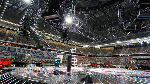 Aufbau für den Eurovision Song Contest 2011 © NDR Foto: Rolf Klatt
