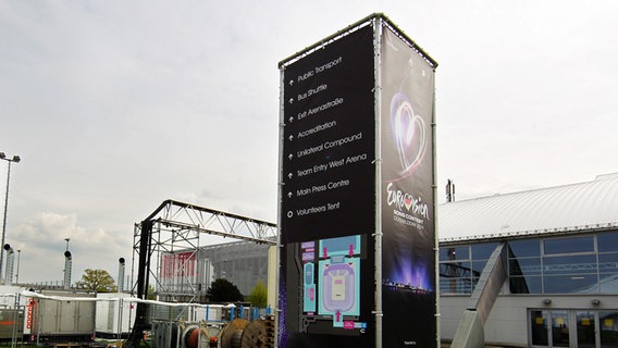 Umbauarbeiten in der Eurovision-Arena in Düsseldorf © NDR Foto: Rolf Klatt